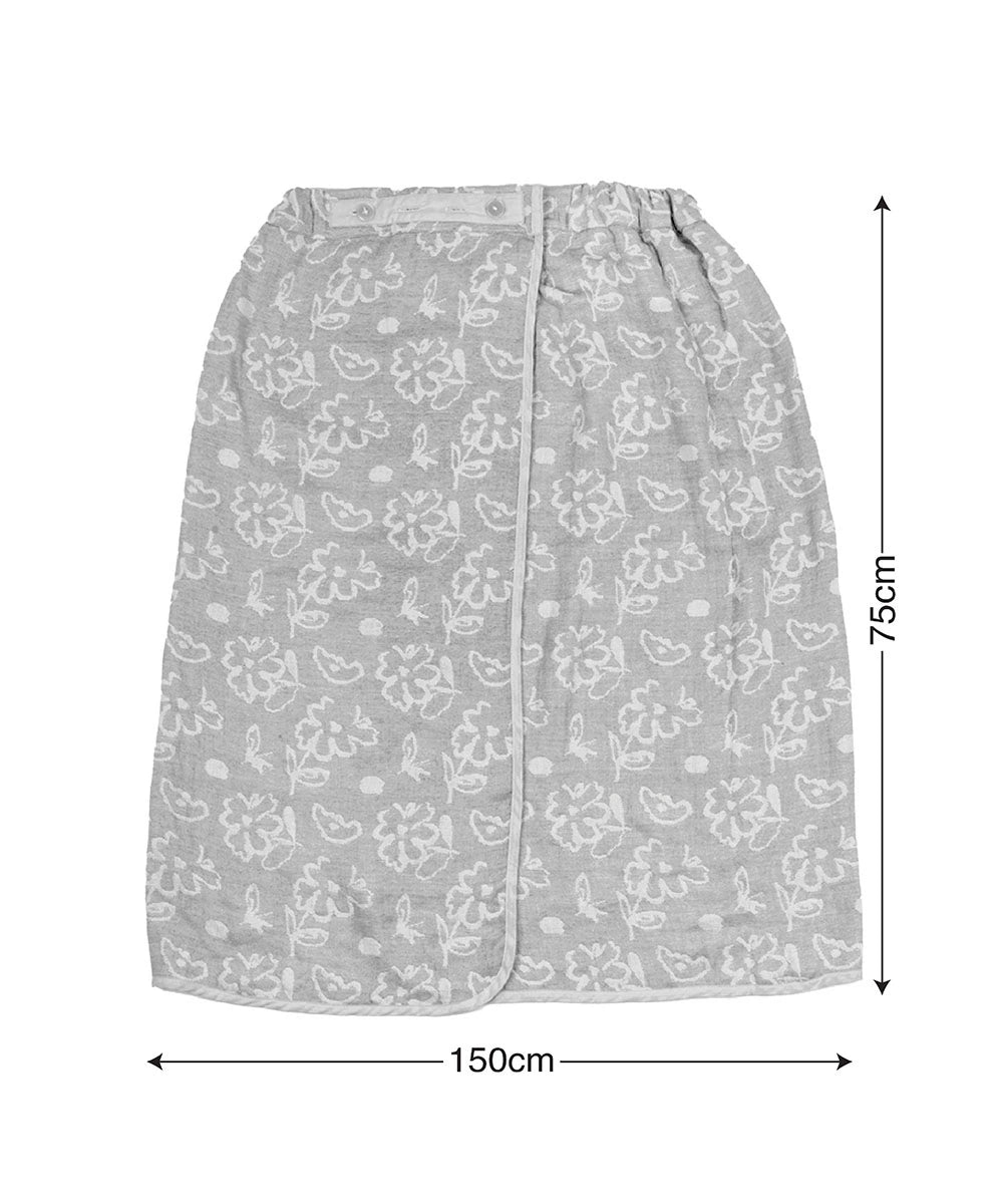 Banana Jacquard Floral Body Wrap