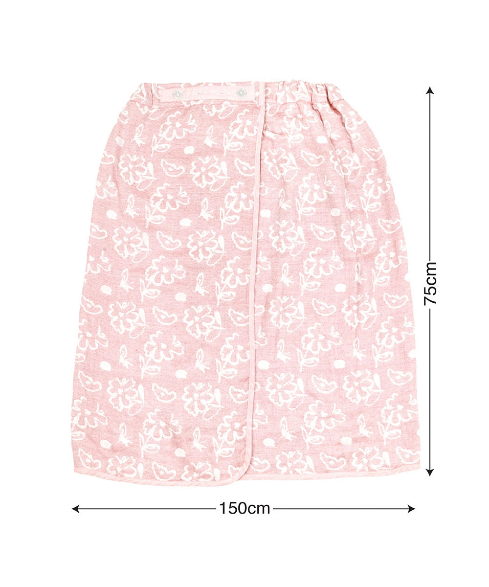 Banana Jacquard Floral Body Wrap