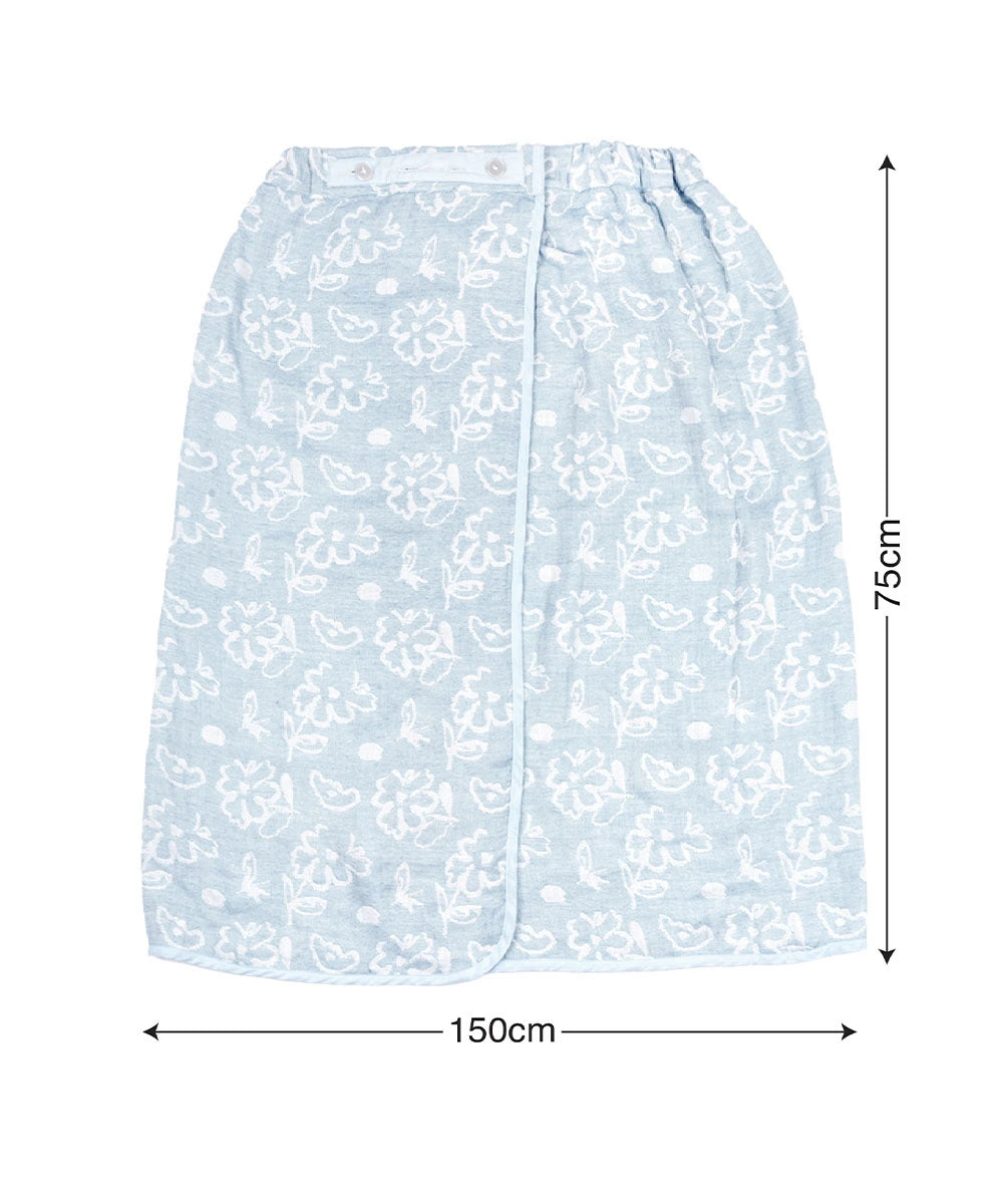 Banana Jacquard Floral Body Wrap