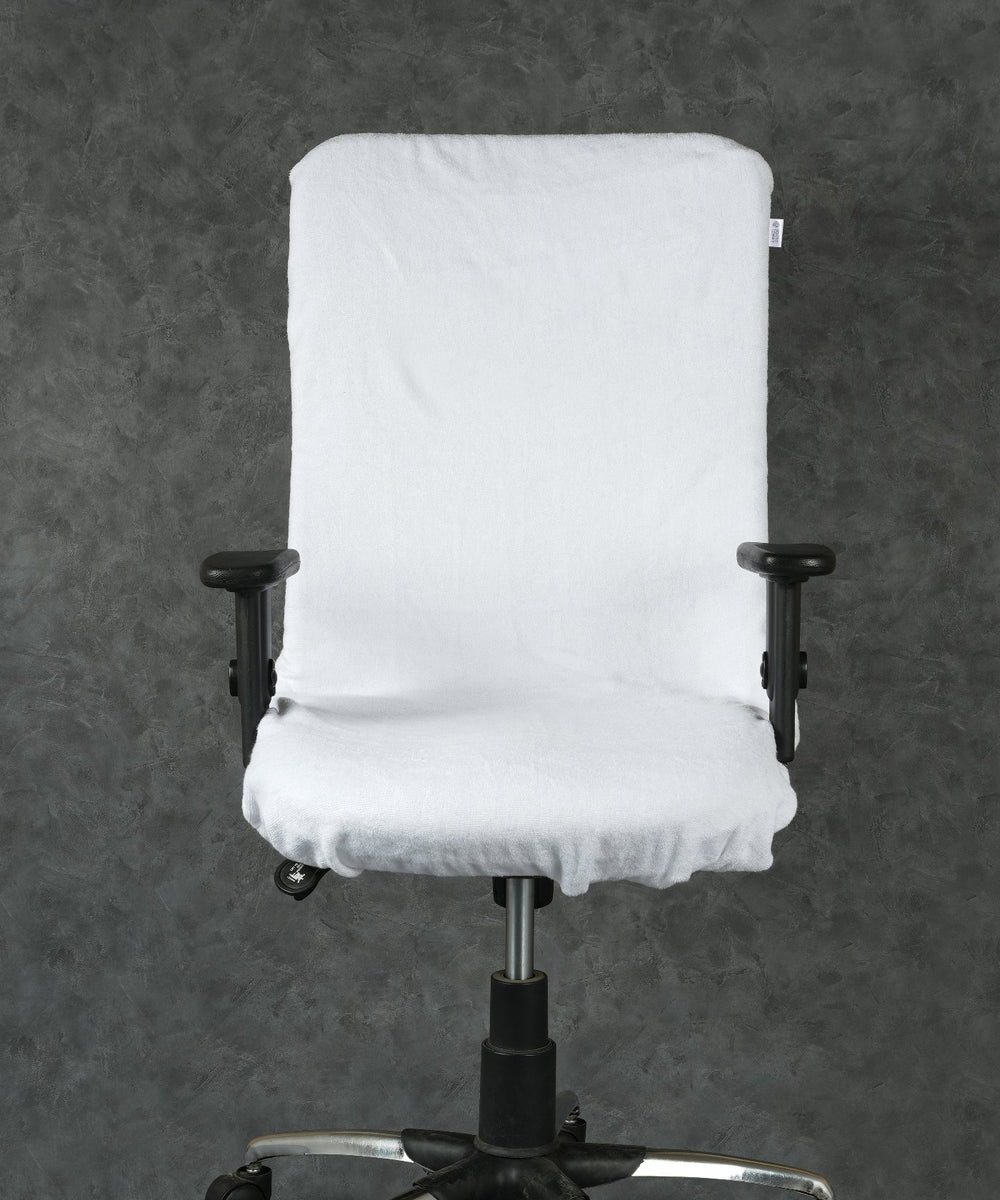 White towel for office chair new arrivals