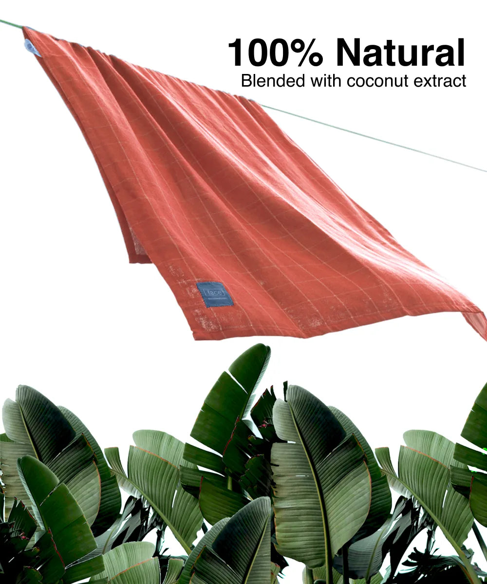Banana Double Cloth Bath Towels | 330 GSM | 75 X 150 CMS