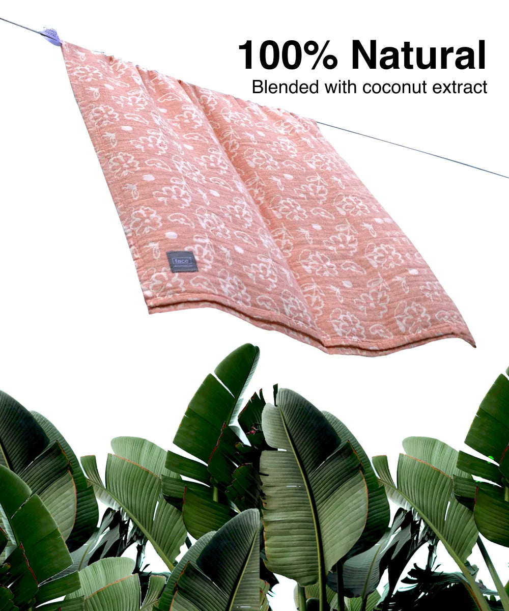 Banana Jacquard Floral Bath Towel | 210 GSM | 75 X 150 CMS