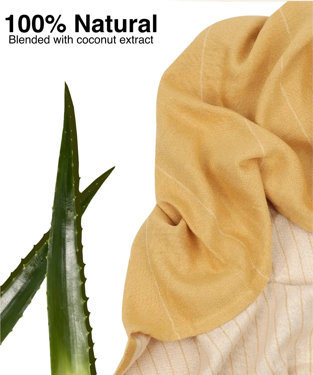 Aloe vera Double Cloth Bath Towel | 330 GSM | 75 X 150 cms