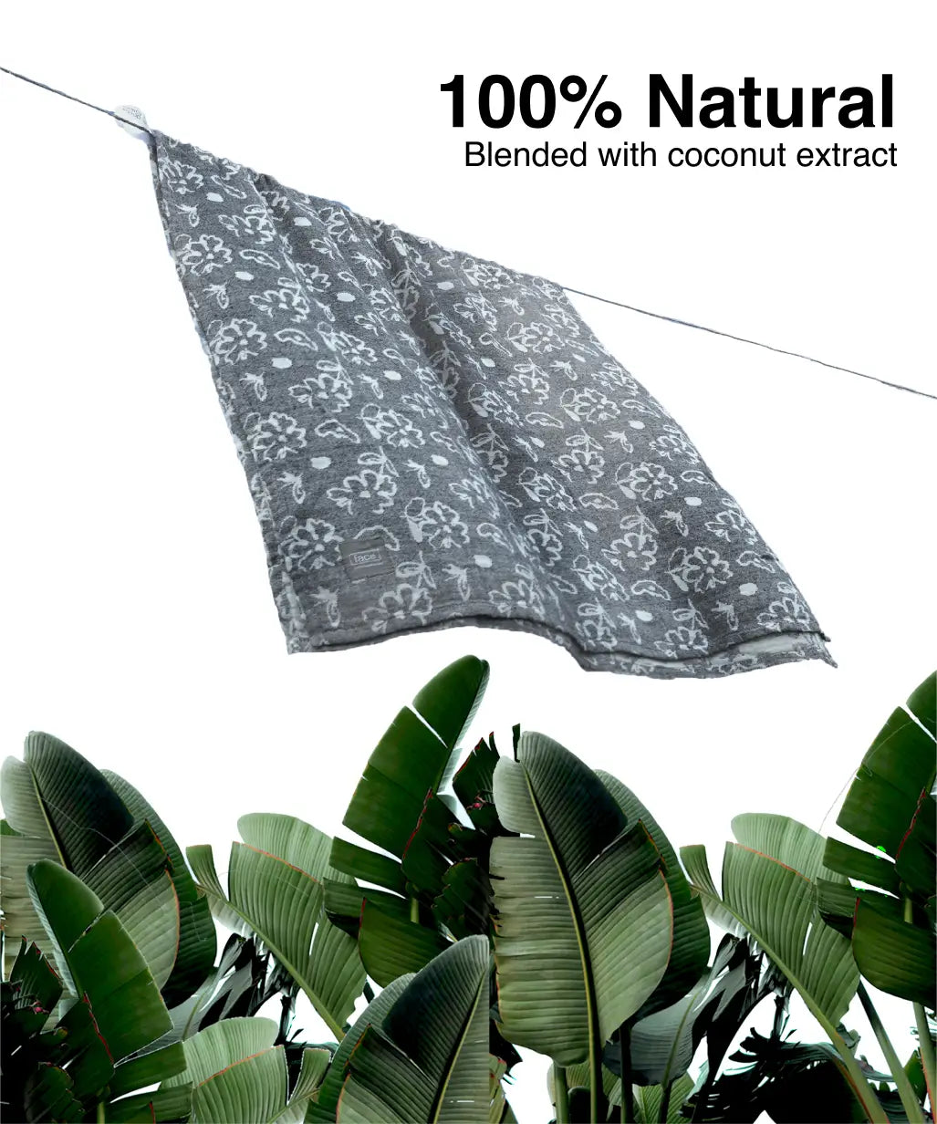 Banana Jacquard Floral Bath Towel | 210 GSM | 75 X 150 CMS