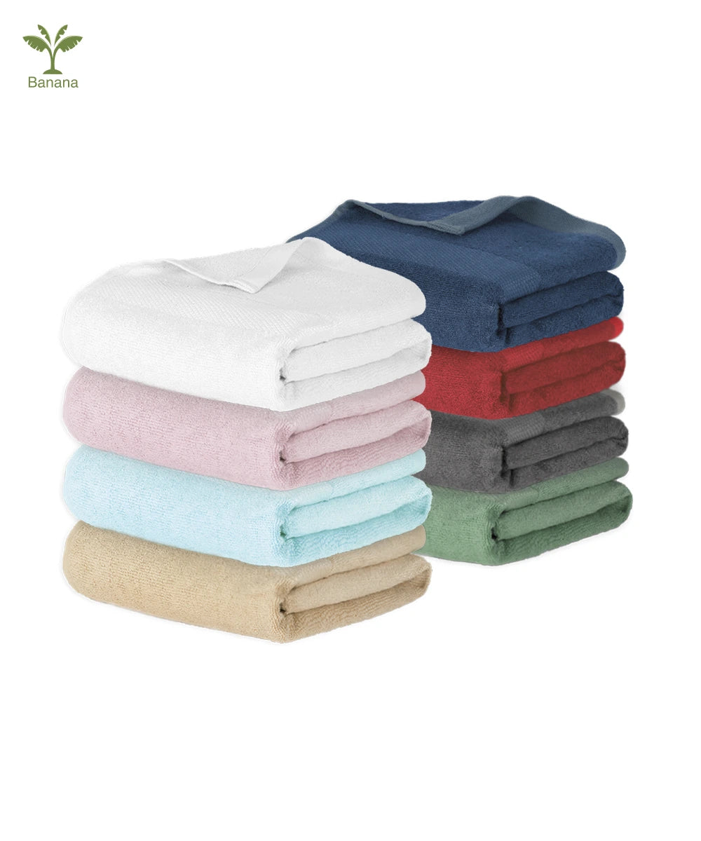 Banana Super Light weight Terry | 70 x 140 CMS | Pack of 8