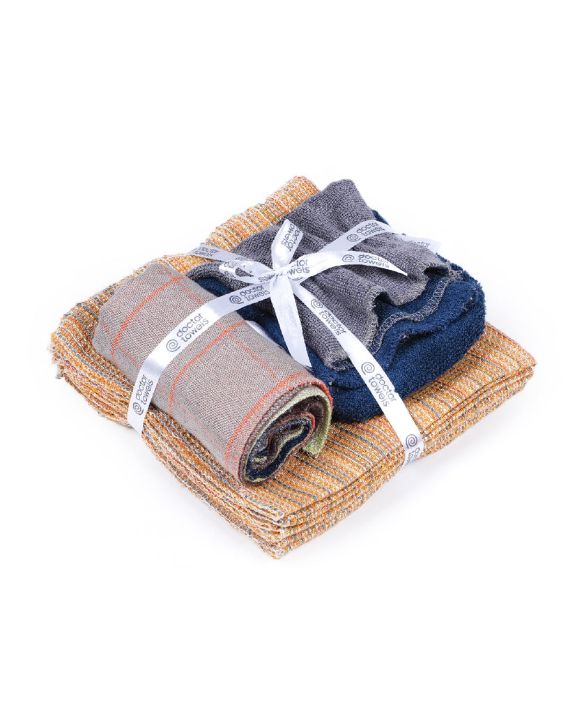 doctor towels | cotton | textured cloths | cleaning cloth | full size | multicolor
