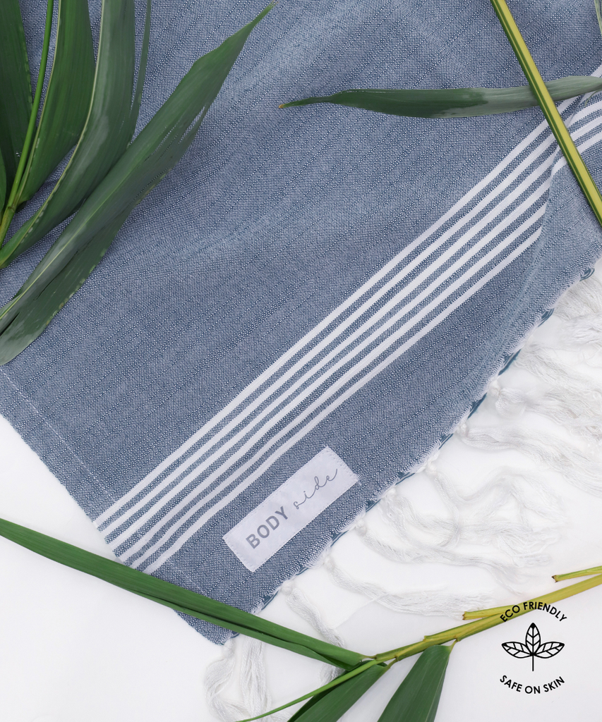 doctor towels | bamboo viscose and cotton | solid textured | slub bath towel | full size | denim blue | forest green | ice grey | lilac | sierra taupe | pack of 4