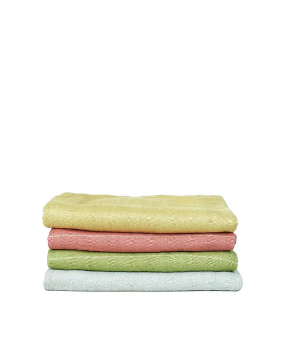 Aloe Vera Double Cloth Bath Towel | 330 GSM | 75 X 150 cms - Pack of 4