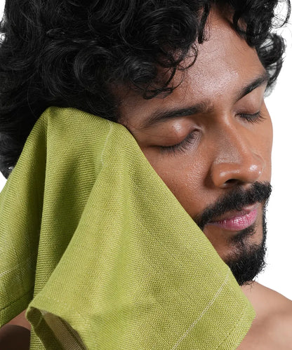 Aluvera Double Cloth Face Towel | 30 x 30 cms | 300 GSM - Pack of 4