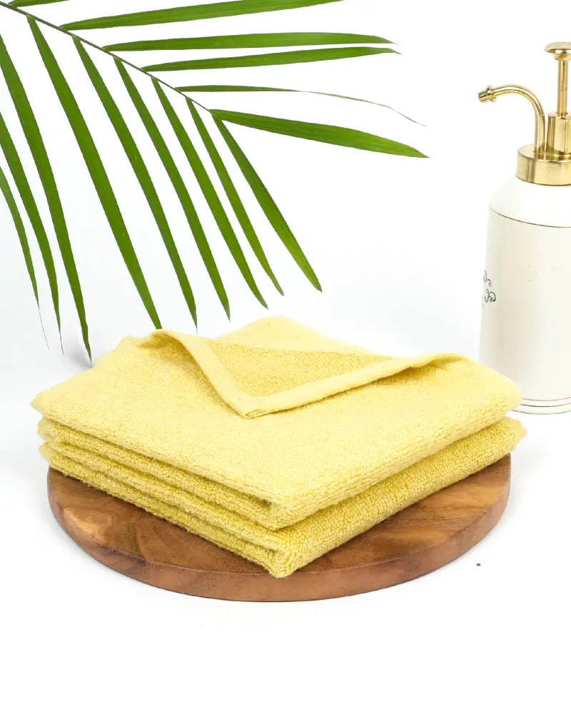 Bamboo Terry Face Towel | 40 x 40 cms | 650 GSM - Pack of 4