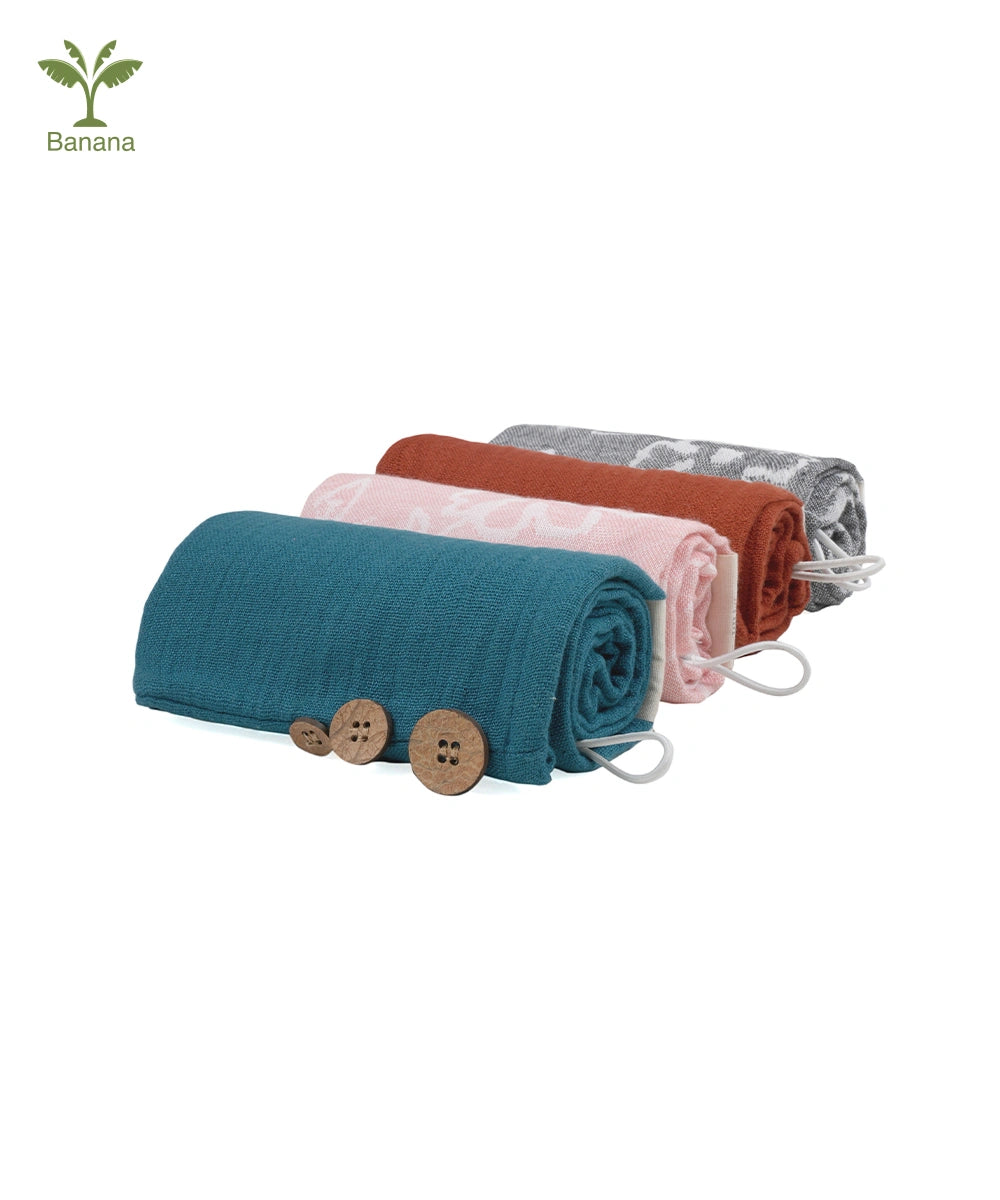 Banana All Set Hair Towels - pack of 4