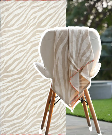 Taupe Tiger Bamboo Bath Towel | 200 GSM | 70 X 140 CMS