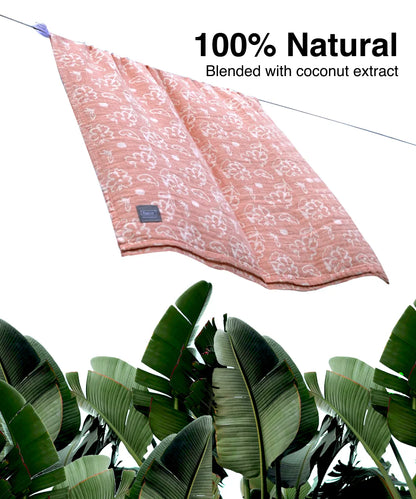 Banana Jacquard Floral Bath Towel | 210 GSM | 75 X 150 CMS