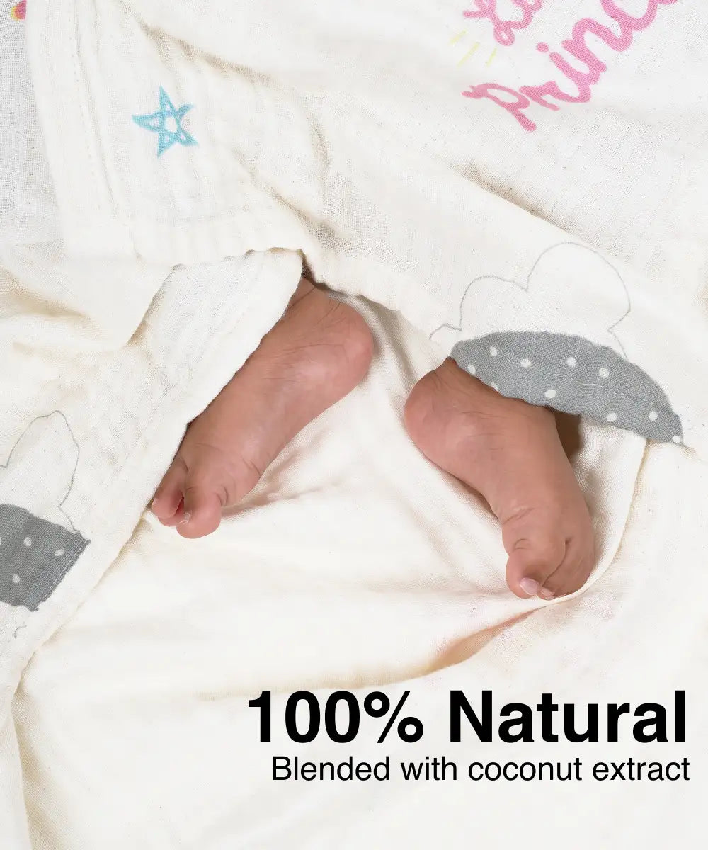 4 Layers Bamboo Baby Swaddle |  80 x 80 cms | 330 GSM