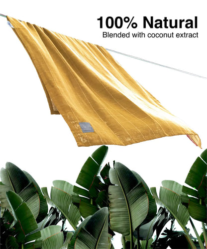 Banana Double Cloth Bath Towels | 330 GSM | 75 X 150 CMS