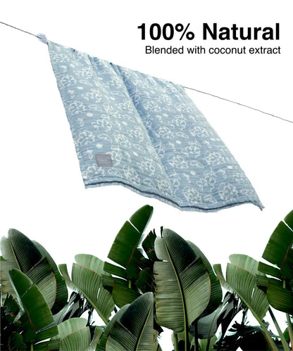 Banana Jacquard Floral Bath Towel | 210 GSM | 75 X 150 CMS