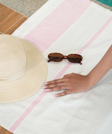 Bamboo Dobby Bath Towels | 70 x 140 CMS