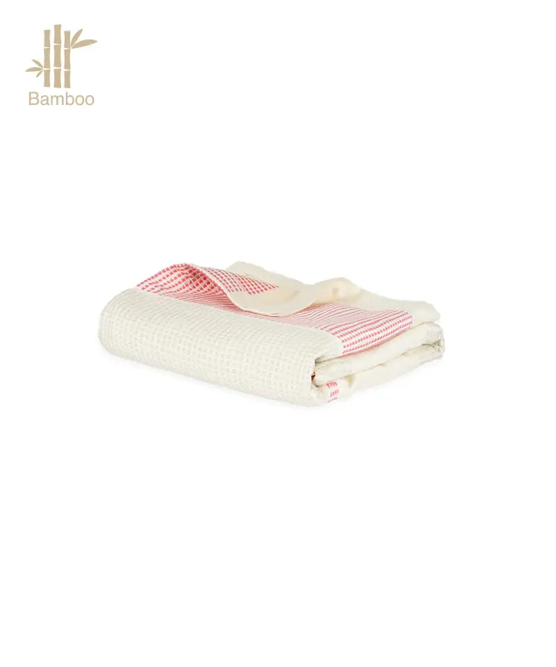 Bamboo Dobby Bath Towels - Pack of 2 | 70 x 140 CMS