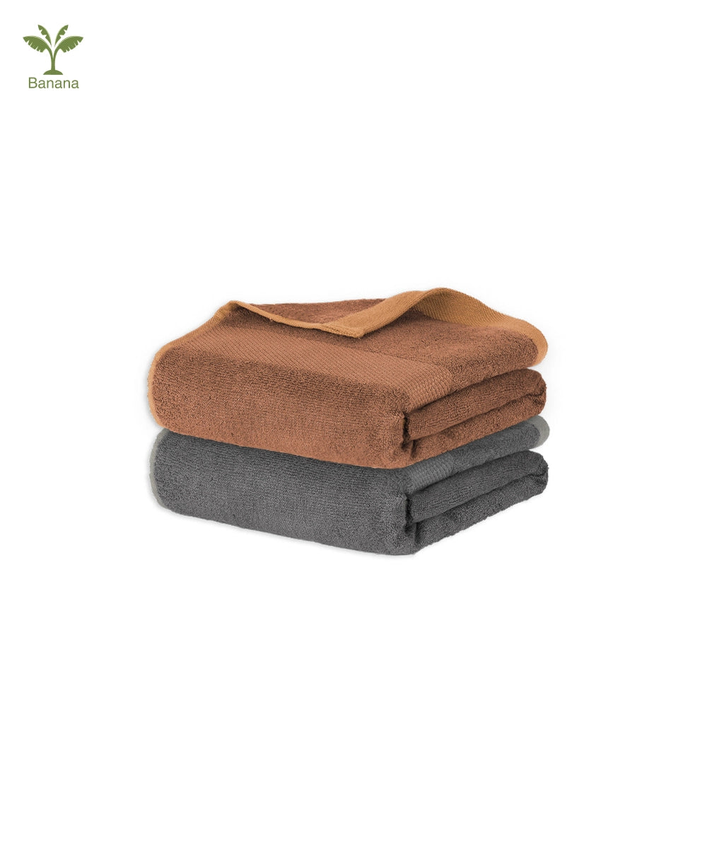 Banana Super Light weight Terry | 70 x 140 CMS | Pack of 2