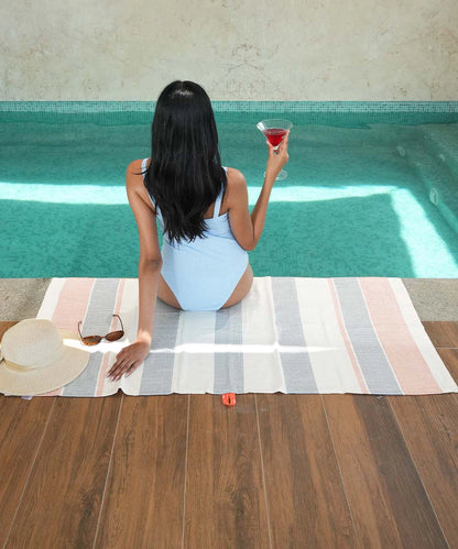 Bamboo Dobby Bath Towels | 70 x 140 CMS