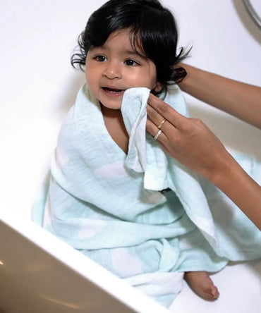 Aloe Vera Baby Bath Towel Pack of 2 | 60 x 120 CMS | 300 GSM