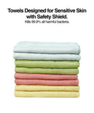 Aloe Vera Double Cloth Bath Towel Pack of 8