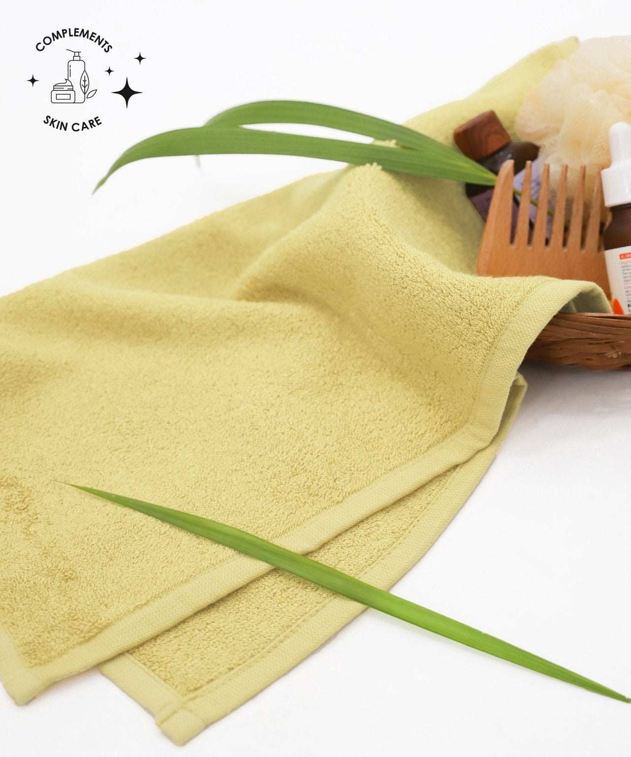 Bamboo Terry Face Towel Macaroon yellow