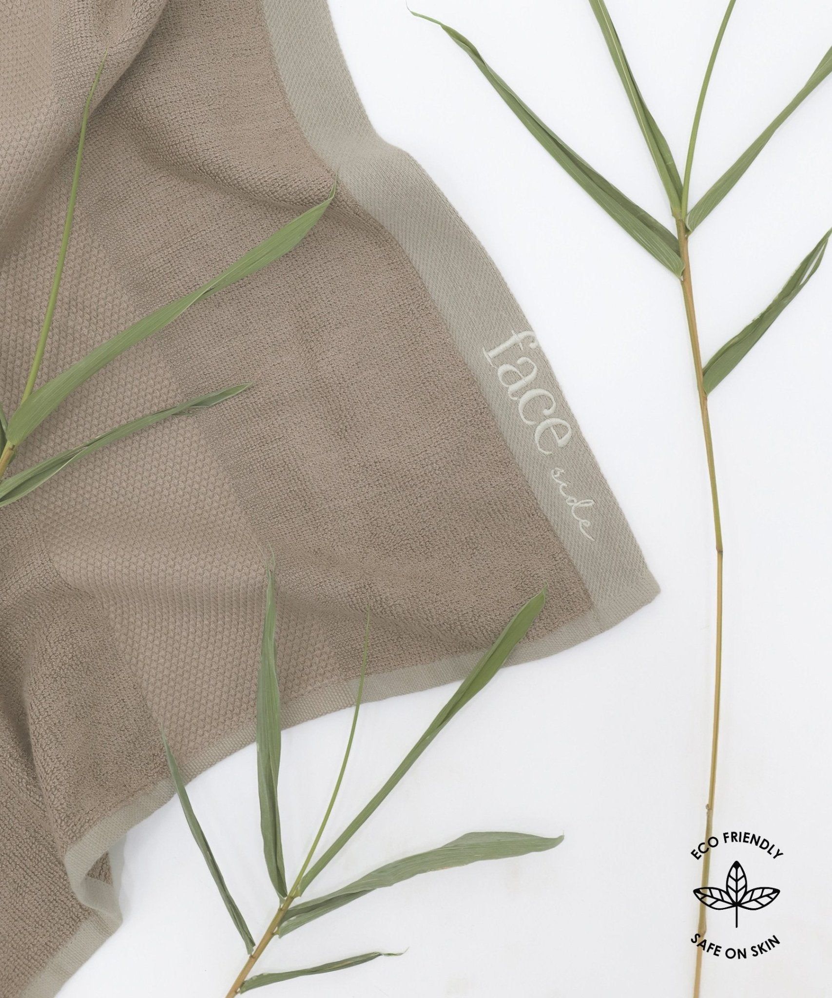 Bamboo Terry Face Towel Sierra Taupe