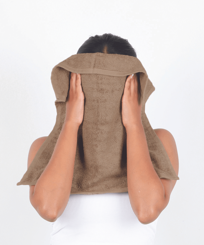 Bamboo Terry Face Towel Sierra Taupe