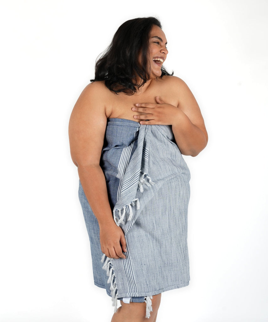 Bamboo Ultra - Light Slub Bath Towel Plus Size