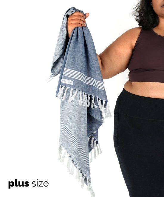 Bamboo Ultra - Light Slub Bath Towel Plus Size