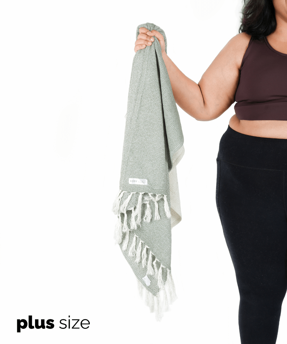 Bamboo Waffle Bath Towel Plus Size