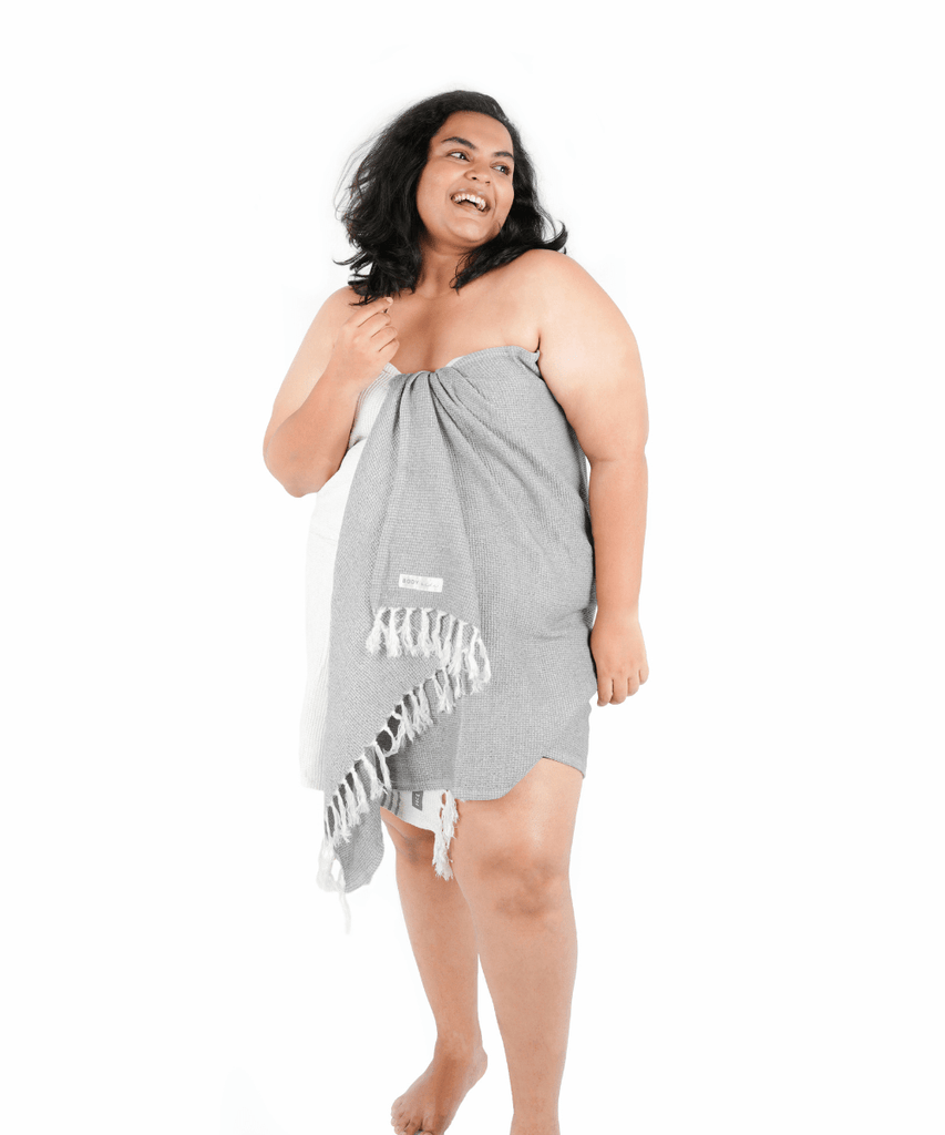 Bamboo Waffle Bath Towel Plus Size