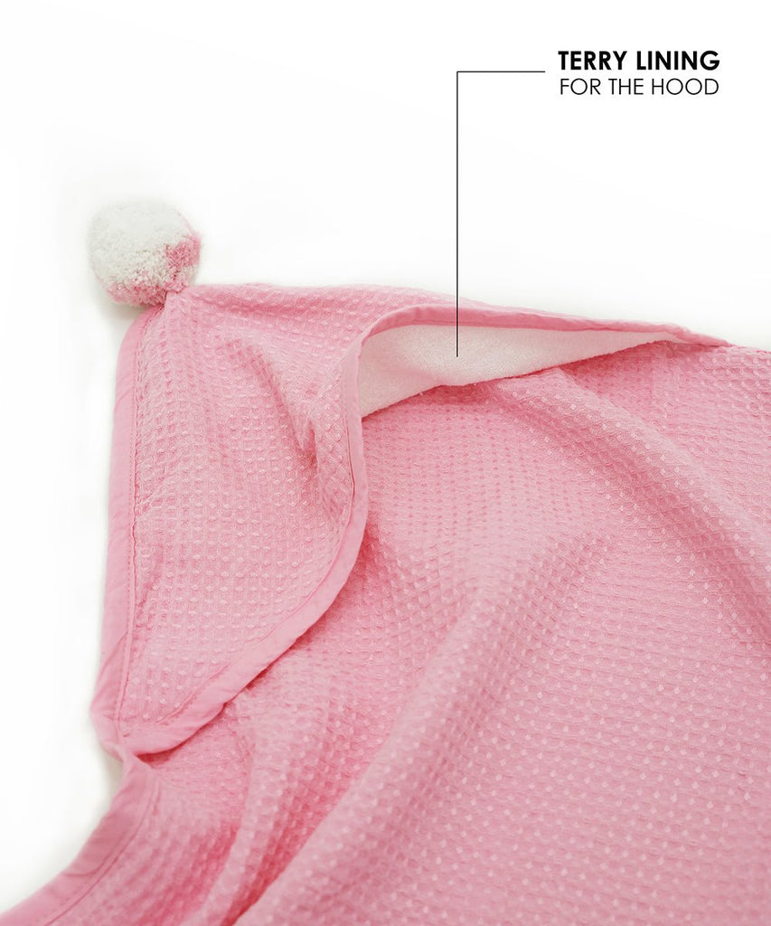 Bamboo Waffle Hooded Baby Towel