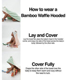 Bamboo Waffle Hooded Baby Towel