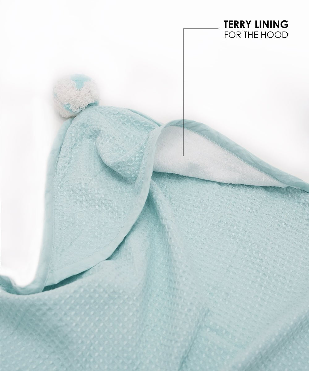 Bamboo Waffle Hooded Baby Towel