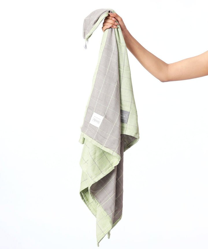 Banana Double Cloth Bath Towels, Candy Green