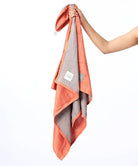 Banana Double Cloth Bath Towels, Rustic Orange