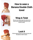 Banana Double Cloth Hair Towel