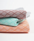 Brocade Cotton Bath Towel - Orange Peel