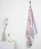 Brocade Cotton Bath Towel - Orange Peel