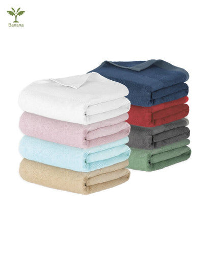 Banana Super Light weight Terry | 70 x 140 CMS | Pack of 8