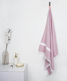 Cambric Solid Cotton Bath Towel - Merlot Mauve