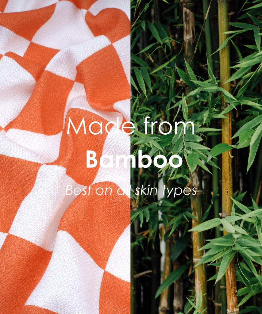 Citrus Checkered Bamboo Bath Towel