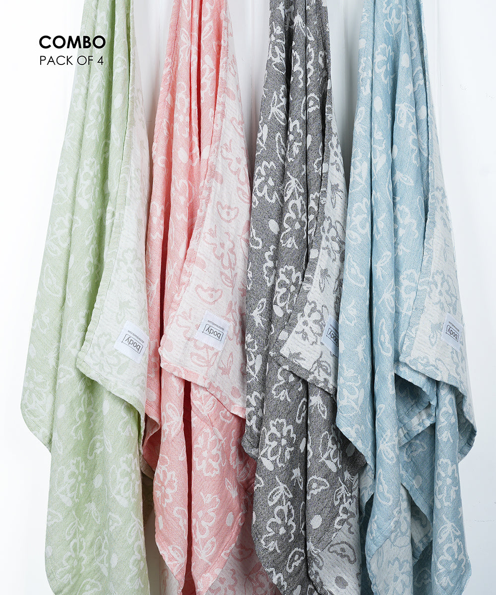 Floral bath deals towels