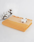 Honey Comb Cotton Bath Towel - Honey Yellow