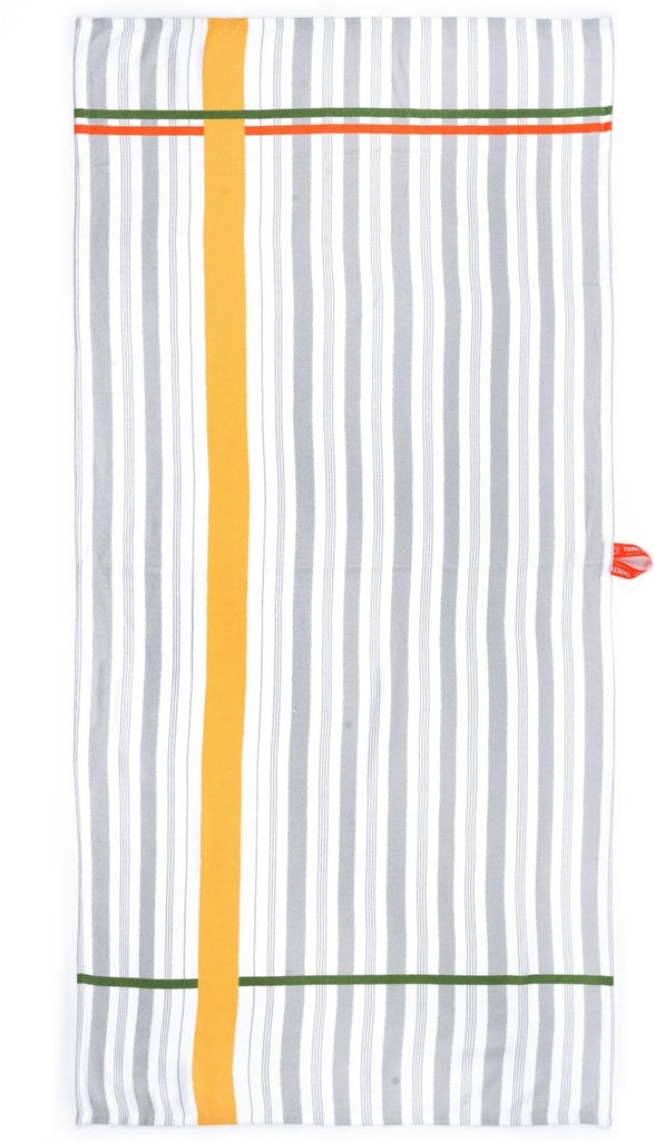 Pack of 2 - Bamboo Bath Towel - Tangerine Dream + Just Stripes