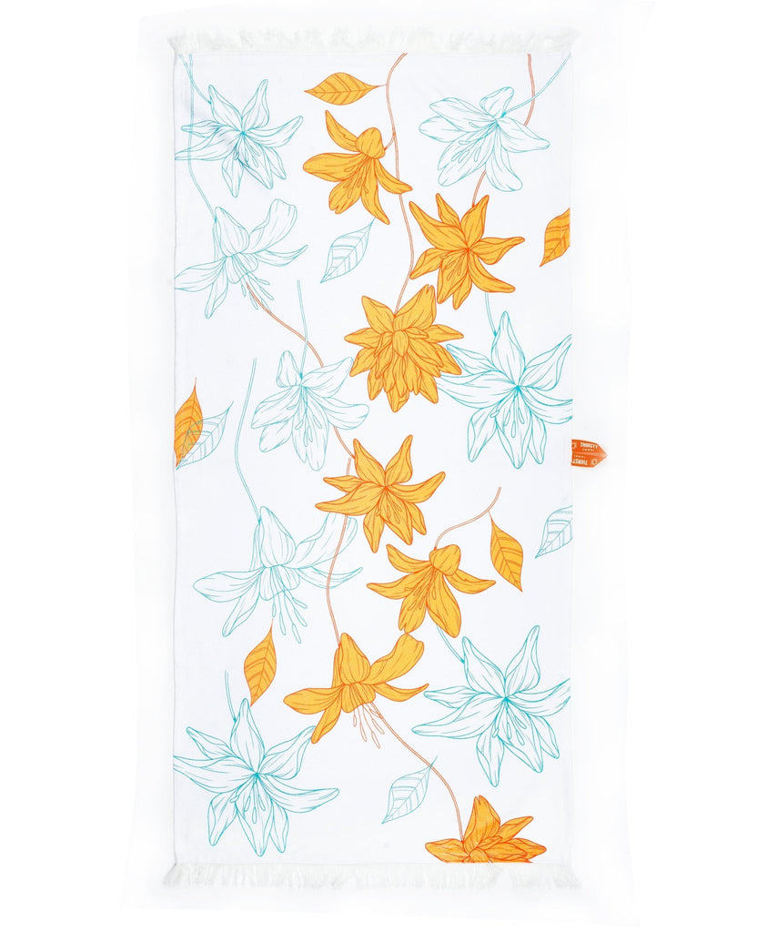 Sunlit Bloom Bamboo Bath Towel